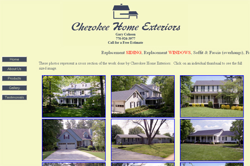 Cherokee Home Exteriors project gallery